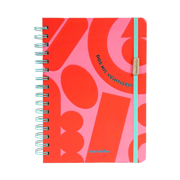 Agenda FW 2026 Pink Citric Semanal Espiralada 15x21 Art.201964